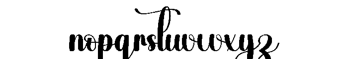Midnight Photography Font LOWERCASE