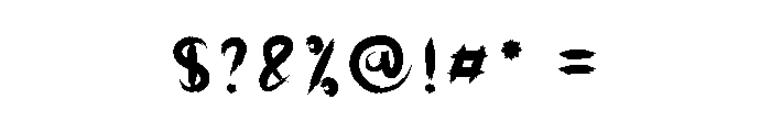 Midnight Scream Font OTHER CHARS
