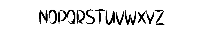Midnight Scream Font LOWERCASE