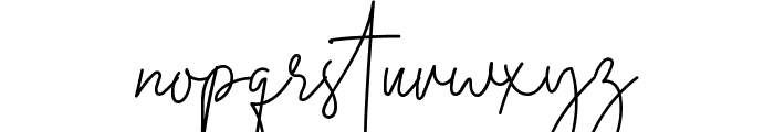 Midnight Signature Font LOWERCASE