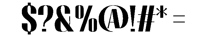 Migha-Black Font OTHER CHARS