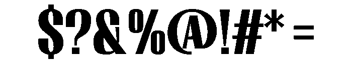 Migha-BlackCNTR Font OTHER CHARS