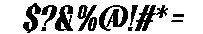 Migha-BlackCNTRSlant Font OTHER CHARS