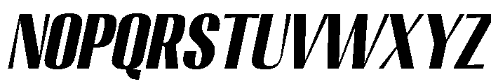 Migha-BlackCNTRSlant Font UPPERCASE