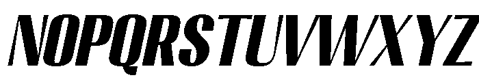 Migha-BlackCNTRSlant Font LOWERCASE