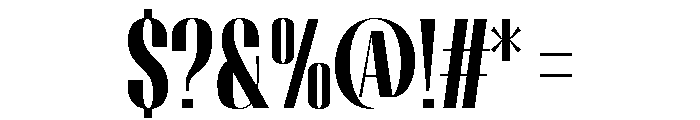 Migha-BlackCondensed Font OTHER CHARS