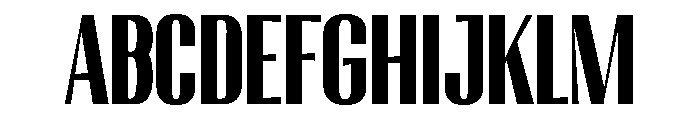 Migha-BlackCondensedCNTR Font UPPERCASE
