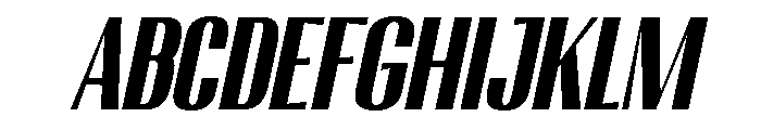 Migha-BlackCondensedCNTRSlant FONT