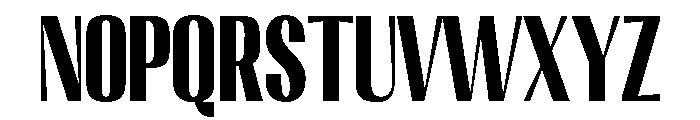 Migha-BlackCondensedCNTR Font LOWERCASE