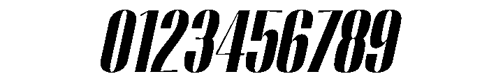 Migha-BlackCondensedSlant Font OTHER CHARS