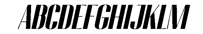 Migha-BlackCondensedSlant FONT