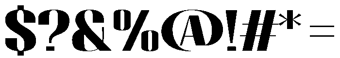Migha-BlackExpanded Font OTHER CHARS