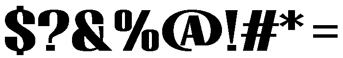 Migha-BlackExpandedCNTR Font OTHER CHARS