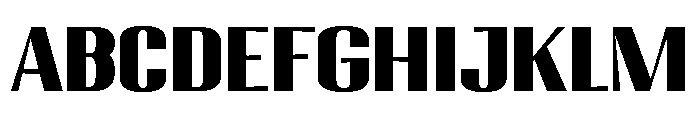 Migha-BlackExpandedCNTR Font UPPERCASE
