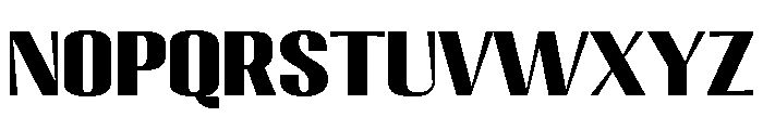 Migha-BlackExpandedCNTR Font UPPERCASE