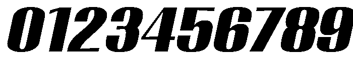 Migha-BlackExpandedCNTRSlant Font OTHER CHARS