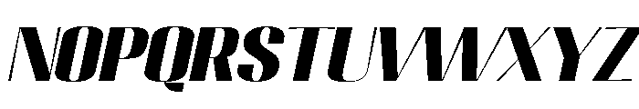 Migha-BlackExpandedSlant Font UPPERCASE