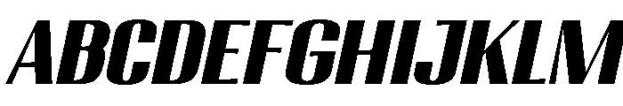 Migha-BlackSemExpCNTRSlant FONT