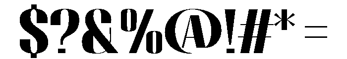 Migha-BlackSemiExpanded Font OTHER CHARS