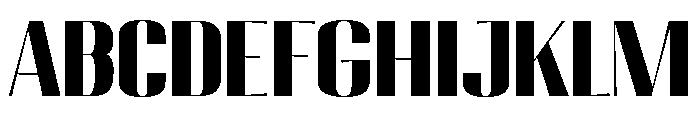 Migha-BlackSemiExpanded Font UPPERCASE