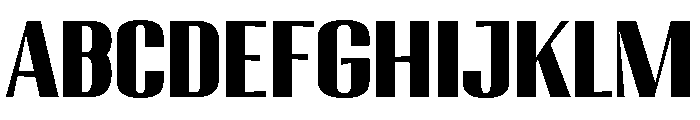 Migha-BlackSemiExpandedCNTR Font UPPERCASE