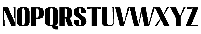 Migha-BlackSemiExpandedCNTR Font LOWERCASE