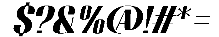 Migha-BlackSemiExpandedSlant Font OTHER CHARS
