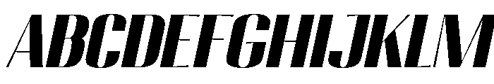 Migha-BlackSemiExpandedSlant Font UPPERCASE