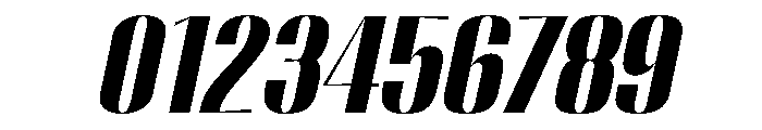 Migha-BlackSlant Font OTHER CHARS