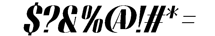 Migha-BlackSlant Font OTHER CHARS