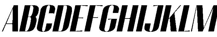 Migha-BlackSlant Font UPPERCASE
