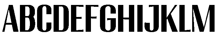 Migha-BoldCNTR Font UPPERCASE