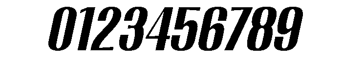 Migha-BoldCNTRSlant Font OTHER CHARS