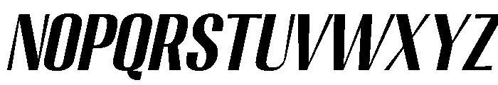 Migha-BoldCNTRSlant Font UPPERCASE