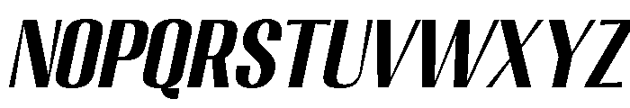 Migha-BoldCNTRSlant Font LOWERCASE