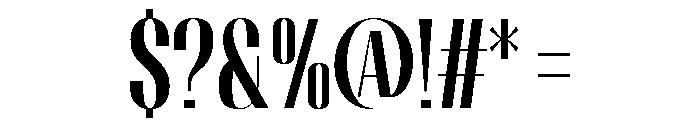 Migha-BoldCondensed Font OTHER CHARS