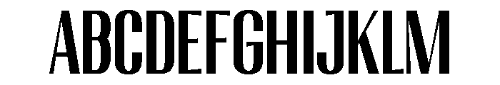 Migha-BoldCondensedCNTR Font UPPERCASE
