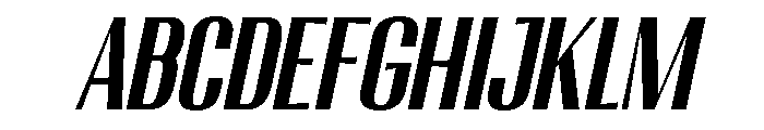 Migha-BoldCondensedCNTRSlant FONT