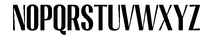 Migha-BoldCondensedCNTR Font LOWERCASE