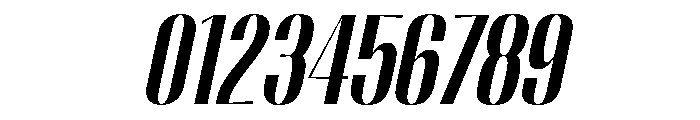 Migha-BoldCondensedSlant Font OTHER CHARS