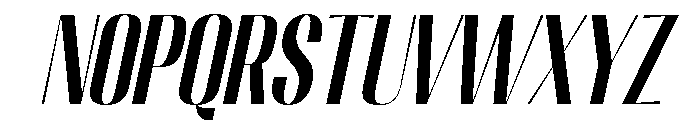 Migha-BoldCondensedSlant Font UPPERCASE