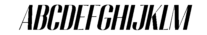 Migha-BoldCondensedSlant FONT