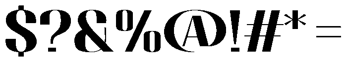 Migha-BoldExpanded Font OTHER CHARS