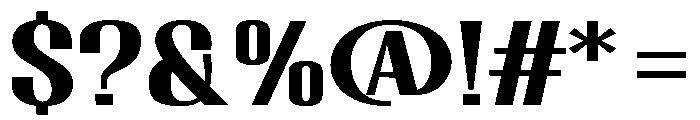 Migha-BoldExpandedCNTR Font OTHER CHARS