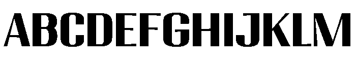 Migha-BoldExpandedCNTR Font UPPERCASE