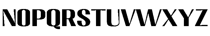 Migha-BoldExpandedCNTR Font LOWERCASE