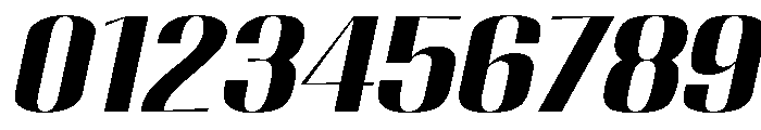 Migha-BoldExpandedSlant Font OTHER CHARS
