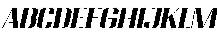 Migha-BoldExpandedSlant Font UPPERCASE