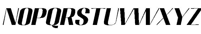 Migha-BoldExpandedSlant Font UPPERCASE