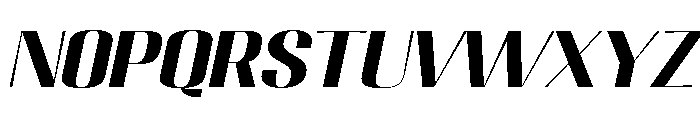Migha-BoldExpandedSlant Font LOWERCASE
